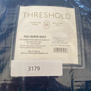 Threshold Full/Queen Quilt - Blue